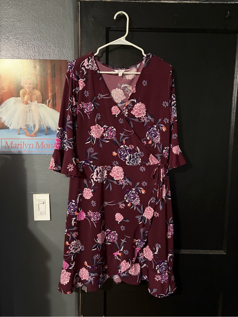 Candies Floral Wrap Dress